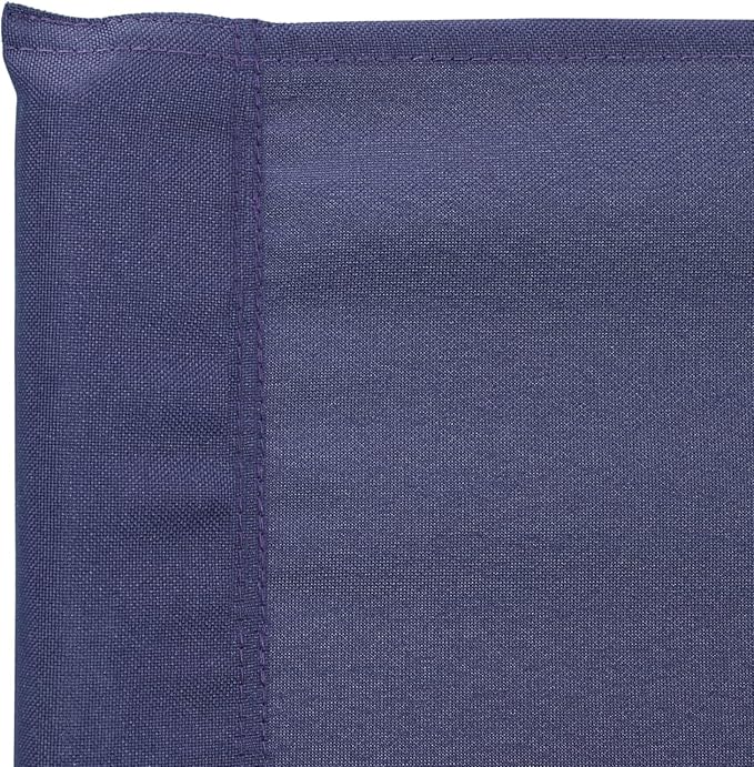 Garden Bench, Stylish Folding Chair, Solid Acacia Wood, Blue Polyester Fabric for Outdoor Terrace, Bar, Dining, Leisure