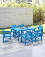 Patio Dining Chair Set of 2, HDPE Outdoor Dining Chair, Ergonomic HDPE Dining Chairs with Deep Seating - Photo 3