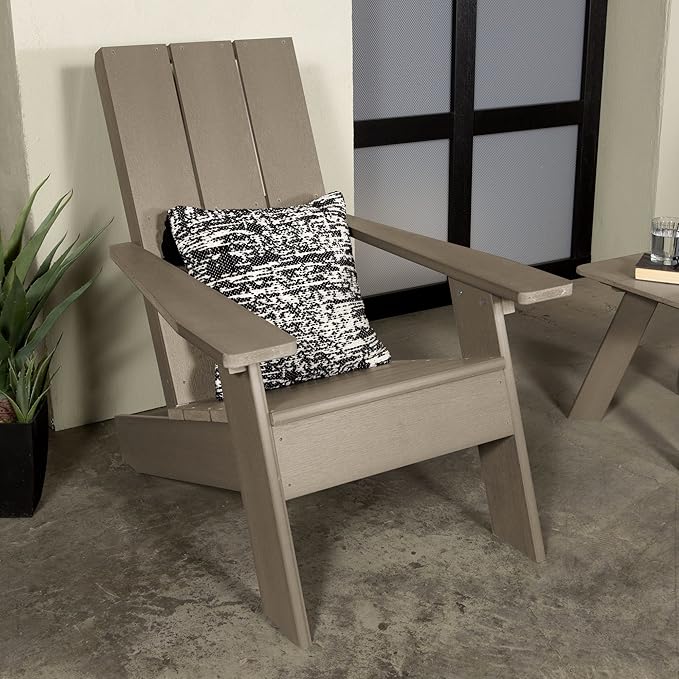 highwood Italica Modern Adirondack Chair, Woodland Brown