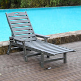 Outdoor Chaise Lounge Chair with Adjustable Backrest and Heavy-Duty Support for Ultimate Relaxation - Photo 2