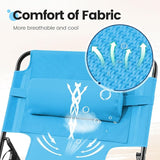 KING BIRD Tanning Chair with Face Hole, 5-Position Folding Outdoor Beach Lounge Chair for Sunbathing - Photo 7
