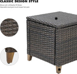 Grand patio Outdoor Furniture, Patio Wicker Sectional Sofa Modular Furniture Set Single Sofa with Thick Cushions for - Photo 3