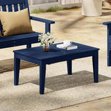 Costaelm Adirondack Outdoor Coffee Table, HDPE Drink Table Weather Resistant - Photo 1