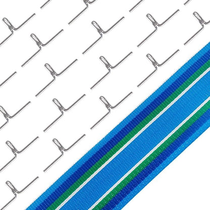 Lawn Chair USA Webbing Clips for Macrame Chair Frame, 30 Pack