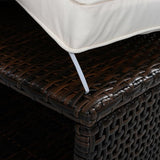 Outdoor Double Chaise Lounge with Adjustable Backrest and Sun Canopy - Photo 9