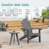 HDPS Outdoor Side Table, Small Round Side Table Weather-Resistant, Outdoor Side Tables for Patio, Porch, Deck - Photo 4