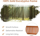 Outdoor Bench, Eucalyptus Wood Patio Bench - Photo 7