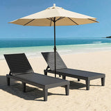 Outdoor Chaise Lounge Chair Set of 2, Lightweight Patio Chairs, Waterproof Lawn Chairs Lounge Outdoor - Photo 1
