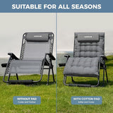HOMSHADE XXL Zero Gravity Chair with Cushion, 33In Oversized Zero Gravity Lounge Chair - Photo 5