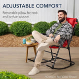 Best Choice Products Outdoor Folding Rocking Chair, Zero Gravity Lounge Chair - Photo 6