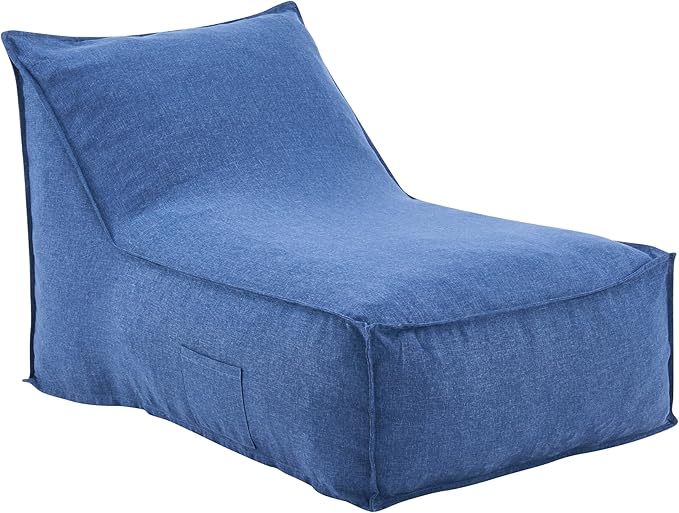 Christopher Knight Home Venny 48" L Outdoor Bean Bag Chair Set of 2, Fabric Bean Bag Chair for Adults and Kids - Photo 6