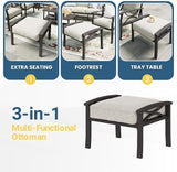 RoyalCraft Outdoor Patio Furniture Set, 7 Seats Outdoor Patio Set with 4" Thick Cushion - Photo 6