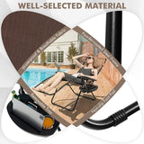 Giantex 2 PCS Zero Gravity Chair, Outdoor Chaise Lounge with Cup Holder - Photo 8