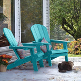 YEFU Adirondack Chair Set of 2, Folding Oversized Plastic Adirondack Chair with Cup Holder - Photo 2