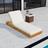 GDFStudio Outdoor Lounge Chaise Set with 4" Water-Resistant Cushions, 4-Position Adjustable Backrest Recliner - Photo 1