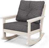Polywood® Vineyard Rocking Chair, Sand/Ash Charcoal - Photo 1