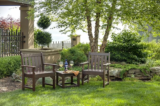 POLYWOOD® Vineyard Garden Arm Chair in Mahogany