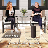 Outsunny Outdoor Glider Chairs with Coffee Table - Photo 7