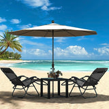 Yaheetech Zero Gravity Recliners Outdoor Adjustable Folding Reclining Lounge Chairs w/Pillows - Photo 7