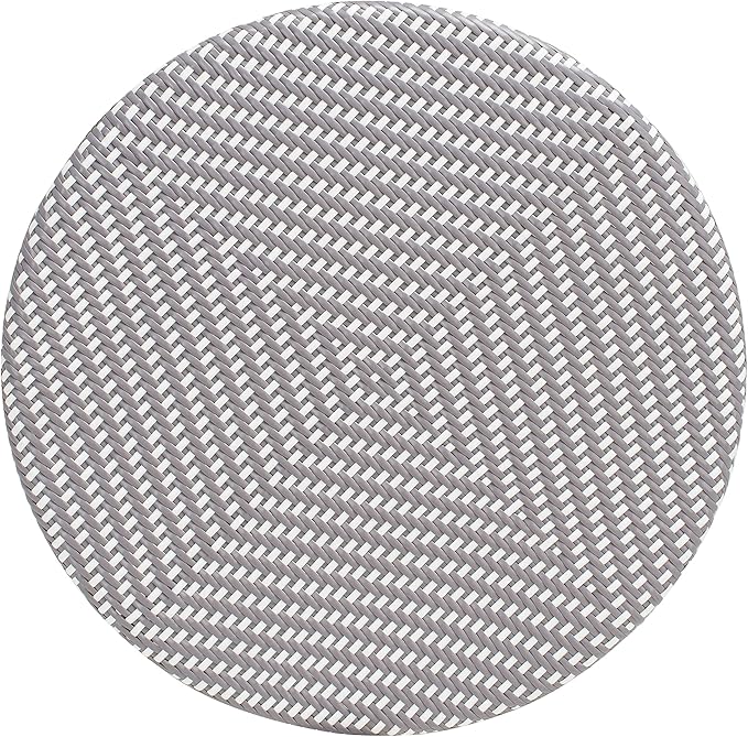 Safavieh PAT4011B Outdoor Collection Kylie Grey and White Rattan Bistro Table