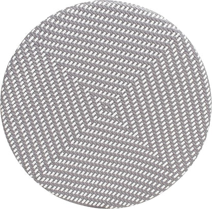 Safavieh PAT4011B Outdoor Collection Kylie Grey and White Rattan Bistro Table