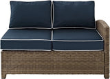 Crosley Furniture Bradenton Outdoor Sectional Right Side Loveseat, 2-Person Wicker Patio Couch for Deck - Photo 3