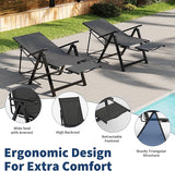 Outdoor Lounge Chairs, Patio Folding Chairs for Outside - Photo 4