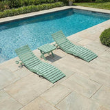 in-Pool Lounge Chairs Set of 2, Folding HDPE Pool Chairs Anti-Floating No Sandbags with Cup Holder & Handles - Photo 1