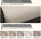 5 Piece Patio Furniture Set, 2-Seater Loveseat, 2 Chairs and 2 Side Tables - Photo 7