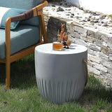 Outdoor Side Table for Patio Indoor Outdoor Front Porch (Hemp Rope) - Photo 3