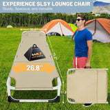 Slsy Folding Chaise Patio Lounge Chairs, Outdoor Reclining Patio Chairs - Photo 6