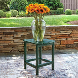 Signature Design by Ashley Karson City Contemporary Outdoor Weather Resistant End Table with Slatted Design, Green - Photo 2