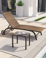 Crestlive Products Outdoor Side Table, Aluminum Rectangular Side/End Table - Photo 2