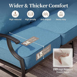 Metal Patio Sofa with 5.75" Extra Thick Cushion - Photo 5
