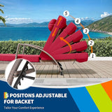 GarveeLife 2-Piece Rattan Patio Folding Chaise Lounge - Photo 4