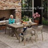 Aluminum Outdoor Dining Table - All-Weather Exposure - Photo 2