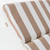 Christopher Knight Home Salem Outdoor Water Resistant Chaise Lounge Cushion, Brown And White Stripes - Photo 10