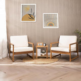 Double Adirondack Side Table, Weather-Resistant Rectangular End Table for Patio, Garden, Lawn - Photo 2