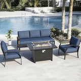 Gotland Aluminum Patio Furniture Set - Photo 1