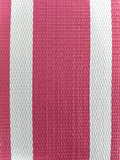 Lawn Chair USA Replacement Lawn Chair Webbing - Webbing for Lawn Chairs, Beach and Camping. UV-Resistant Webbing Strap Made with Durable Polypropylene (2 1/4" x 150', Pink and White Stripe)