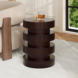 Christopher Knight Home Jeru Lightweight Concrete Round Coffee Table, Indoor and Outdoor Side Table for Living Room - Photo 4