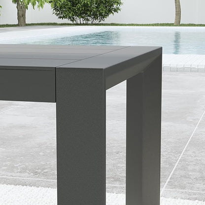 Homestyles Grayton Outdoor Aluminum Coffee Table, Gray