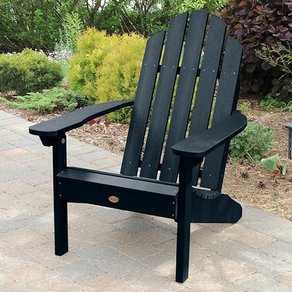 highwood Classic Westport Adirondack Chairs with Side Table, Federal Blue
