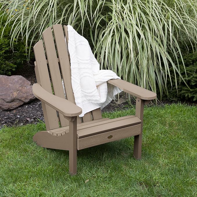 highwood Classic Westport Adirondack 3pc, 2 Chairs with One Coffee Table, 3 Piece Set, Woodland Brown