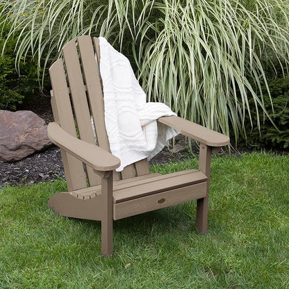 highwood Classic Westport 6pc Set, Includes 4 Adirondack Chairs and 2 with Side Tables, Woodland Brown