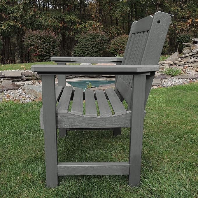 Highwood AD-CHGL1-CGE Lehigh Garden Chair, Coastal Teak