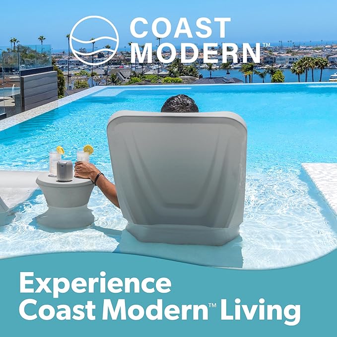 GoSports Coast Modern in Pool Lounge Chair - Waterproof & Weighted Chaise Lounger - Outdoor Pool Furniture for Patio or - Photo 6