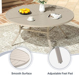 VICLLAX 50" Round Patio Dining Table for 6 - Photo 3