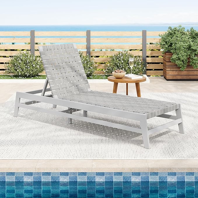 Christopher Knight Home Susua Rope Chaise Lounge with Acacia Wood Frame, Adjustable Backrest Single Lounge Sofa - Photo 3