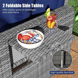 Tangkula Patio Rattan Daybed with 4-Level Adjustable Backrest - Photo 8